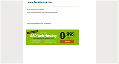 Desktop Screenshot of borsadestek.com